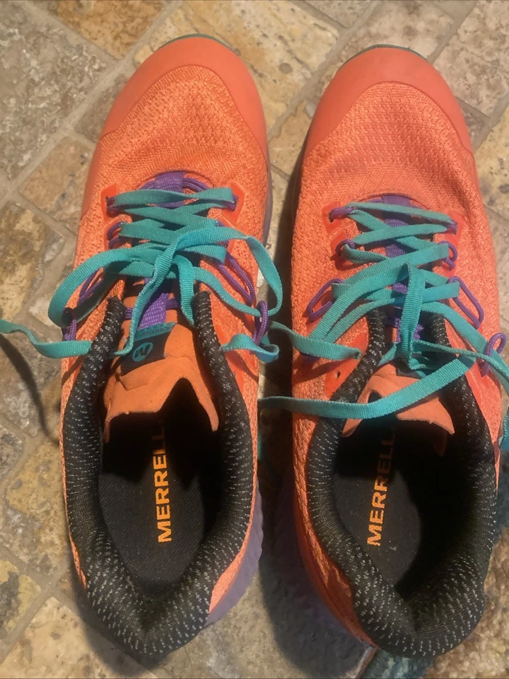 Mujer Merrell Naranja Brillante Zapato de Senderismo Talla 9.5 Foto 2 de 4
