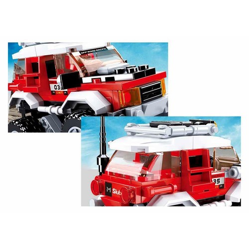 SlubanKids Car Club rot Geländewagen Bausteine 164 Teile Set Bauspielzeug - Bild 2 von 2