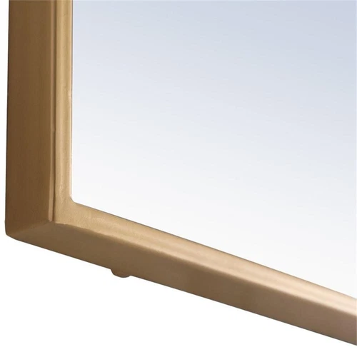 Elegant Decor Monet 72" x 30" Rectangle Metal Frame Mirror in Brass - Picture 11 of 14