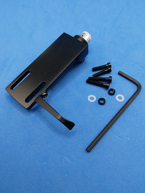 Jelco Style Japan Standard Headshell adjustable azimuth. double pin black Jelco Style Japan Standard Headshell adjustable azimuth. double pin black