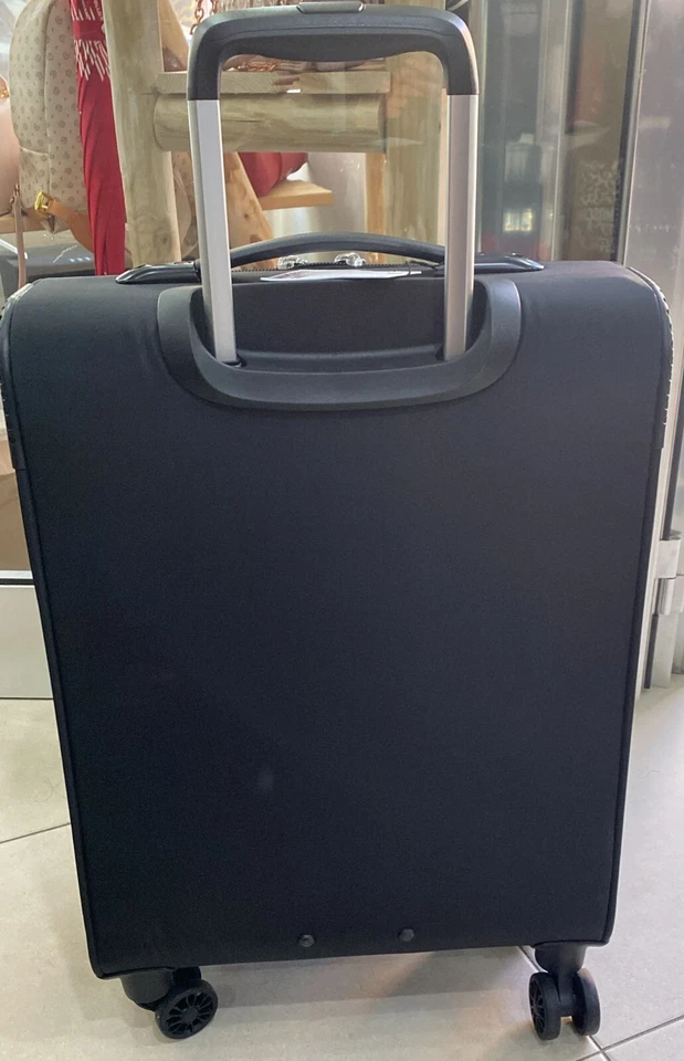 LOVE MOSCHINO TROLLEY DA VIAGGIO nero tessuto tecnico (48*38*16 cm) TM03 - Immagine 3 di 4