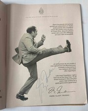 1969 Grey cup program signed by PIERRE ELLIOTT TRUDEAU Canada Prime minister