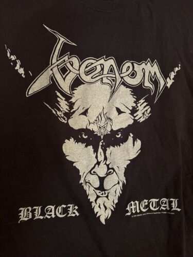 VENOM Black Metal 2-seitig 1996 datiert Konzert Fabrik ärmelloses T-Shirt Herren M - Bild 2 von 13