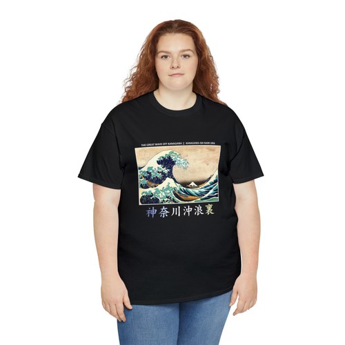 Aesthetic the Great Wave off Kanagawa Graphic design Japan style T shirt Unisex - Picture 8 of 37