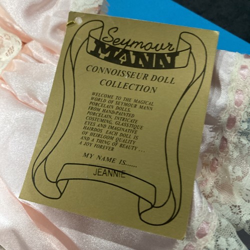 "Muñeca de porcelana Jeannie 16"" Seymour Mann COMPLETA con CAJA/CERTIFICADO DE AUTENTICIDAD" - Imagen 3 de 8