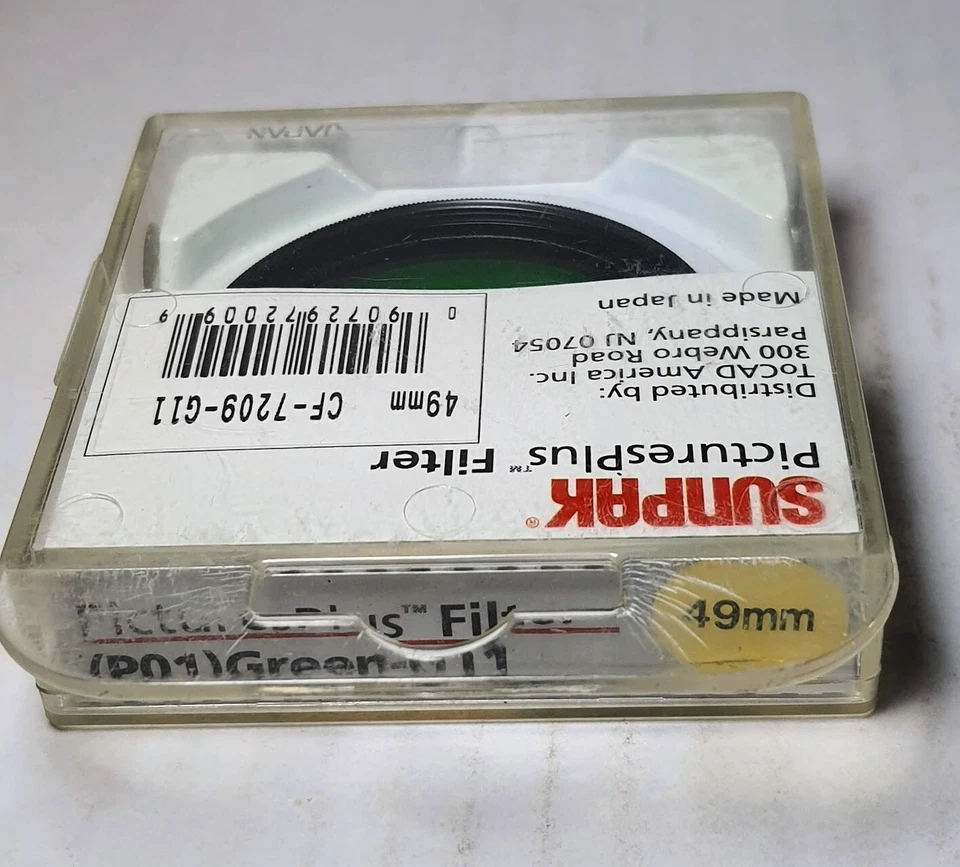 Genuine 49mm G-11 #11 PO1 Green Glass Color Conversion Lens Filter Japan Sunpak - Image 2 of 2