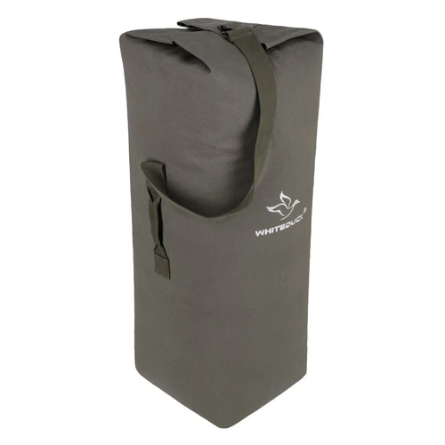 WHITEDUCK Top Load Canvas Duffel Bag Zipper Cotton Canvas Bag- Travel Duffel Bag