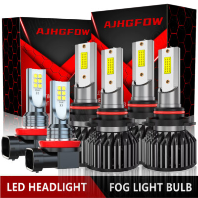 For 2009 2010 2011 2012-2013 Toyota Corolla LED Headlight Bulbs + Fog Light Kit