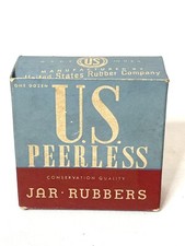 Vintage Box Of US Peerless Jar Rubbers Made In The USA