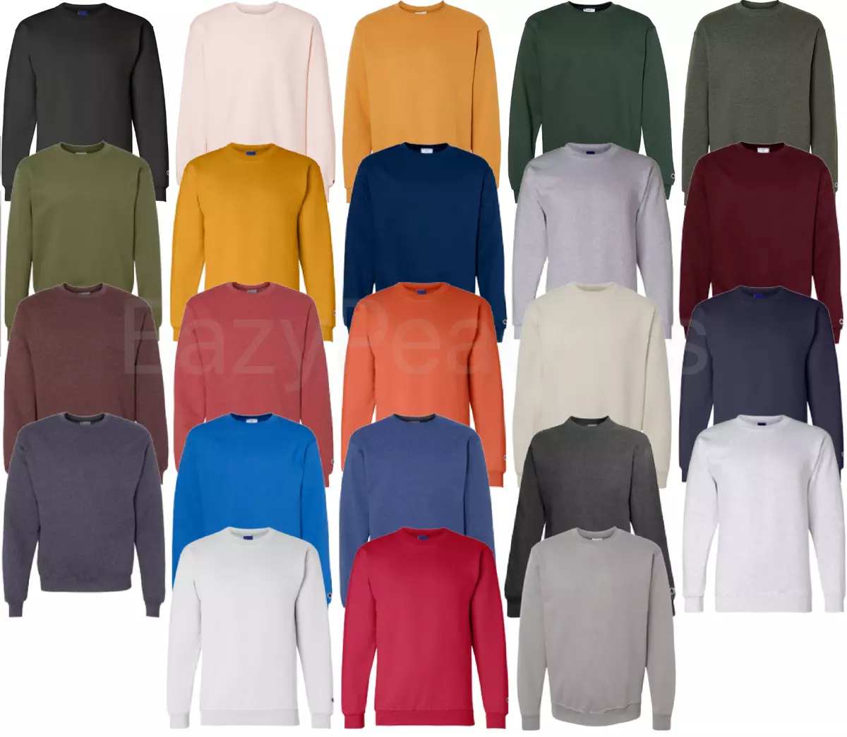 CHAMPION 50/50 Mens S-XL 2XL 3XL Pullover Crewneck Sweatshirt S127 Crew  S600