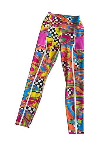 Peloton x Brittany Allen Project Runway gemusterte Trainingsleggings Größe S