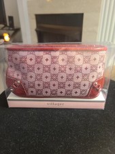 Liz Claiborne-Villager Red Zippered Mini Clutch    