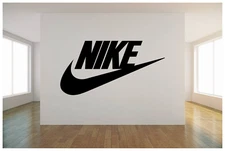 NIKE LOGO CHECK MARK WALL VINYL ART DECAL 42X22" BEDROOM HOME DECOR