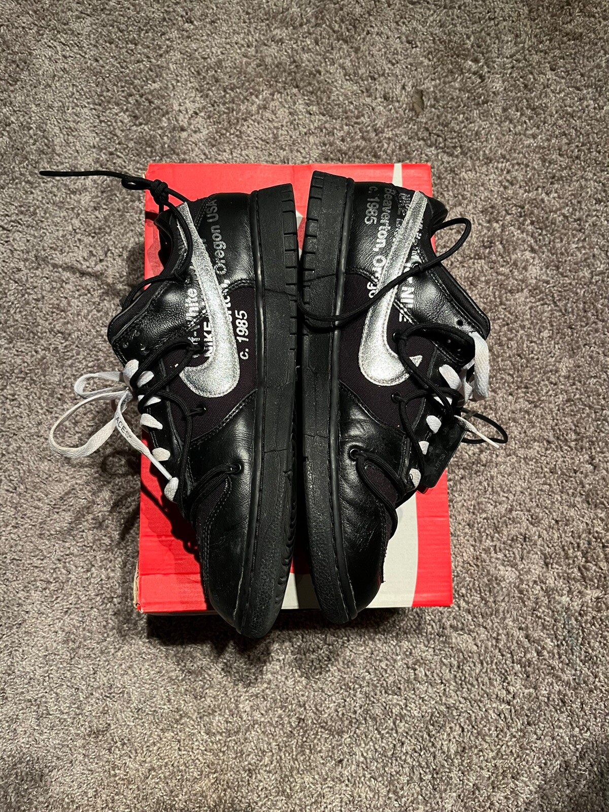 OFF WHITE X NIKE Taglia 12 Nike Off White x Dunk Low lotto 50 di 50