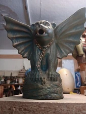 Vintage 70s Mystical Fire Incense SMOKER  Breathing Gargoyle Dragon Incense 