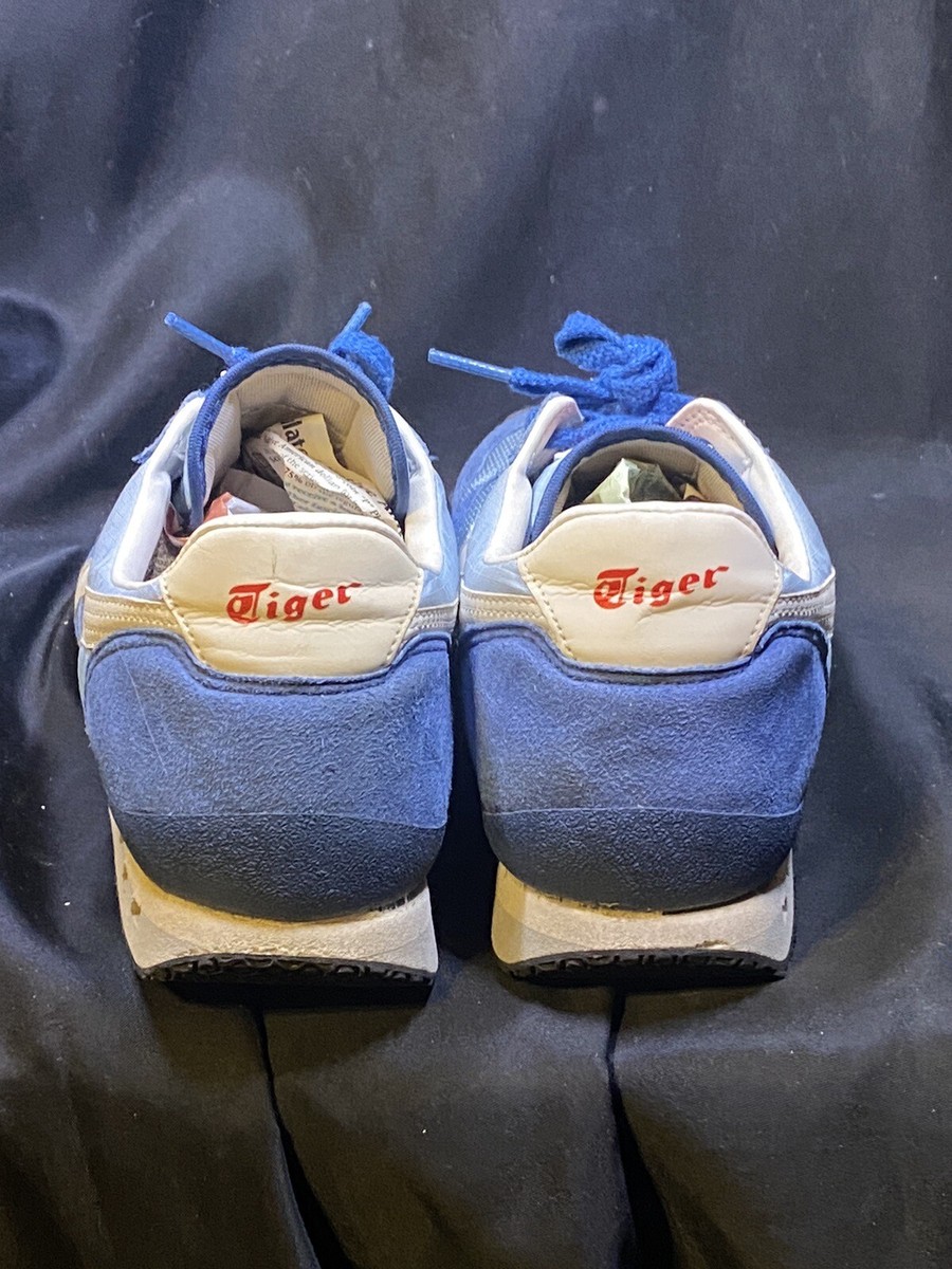 ASICS TIGER スパイクシューズ ブルー　ビンテージ VINTAGE ONITSUKA TIGER MENS SIZE 9 BLUE & WHITE AUTHENTIC