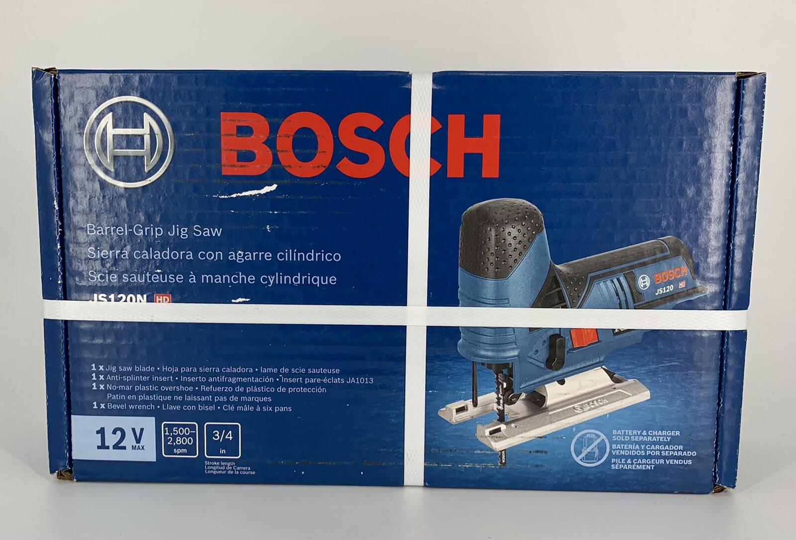 Brand New BOSCH Barrel Grip Jig Saw JS120N 12V MAX TOOL ONLY SEALED