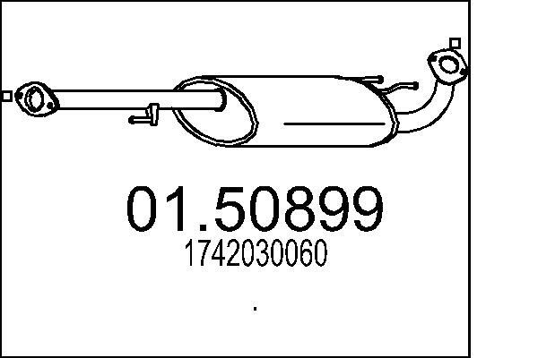 Mts MittelschalldäMpfer FüR Toyota Land Cruiser Prado _J12_ LJ12_ KZJ12_-image