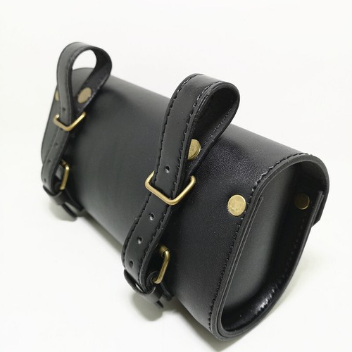 Retro Bike Tail Bag Cycling Handlebar Bag PU Leather Saddle Pouch Seat Pannier