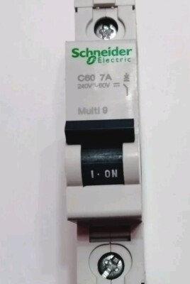 NEW Schneider Electric 60108 - 7 amp 240 VAC/60 VDC Multi 9 C60 Circuit Breaker.