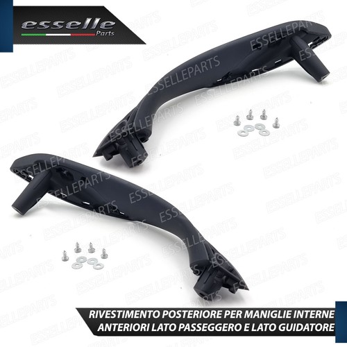 MANIGLIE INTERNE BMW SERIE 3 F30 F31 ANTERIORI LATO GUIDA LATO PASSEGGERO NERO - Foto 3 di 11