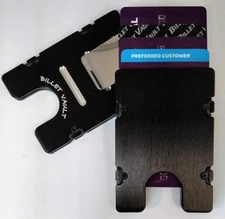 Billet Aluminum Wallet/Credit Card Holder, RFID Protection, Standard, Black