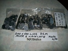 lotto 500  monete lire 100 san marino miste