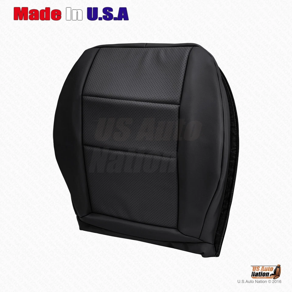 Mercedes Benz GLK 250 350 2008-2015 parte inferior del lado del conductor cubierta de asiento de cuero negra Foto 2 de 4