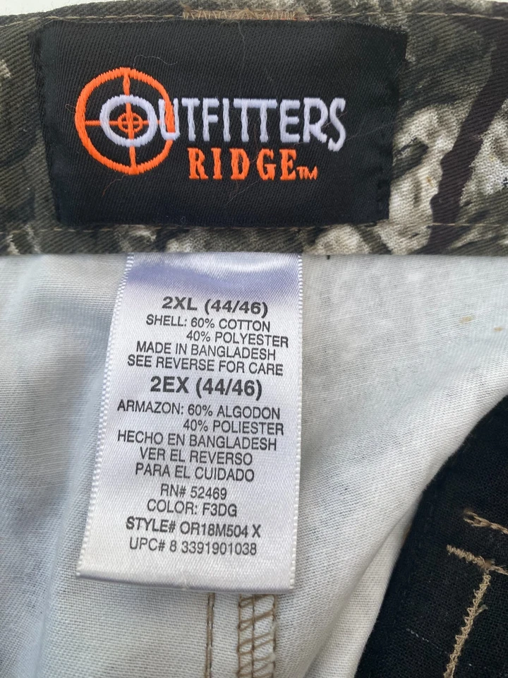 Camo Pants by Outfitters Ridge in FUSION 3D size 2XL(44/46) 32" Inseam Unused - Image 3 of 3