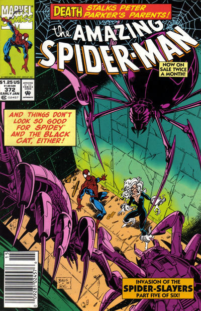 The Amazing Spider-Man #372 Newsstand (1963-1998) Marvel