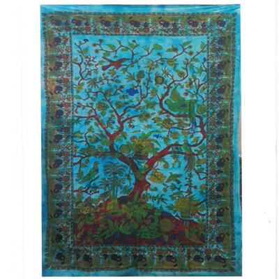 Baum des Lebens - Wandbehang - Wandtuch - Indien - 78x112 cm