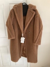 Max Mara Teddy Icon Coat Camel Colour In Size Xs