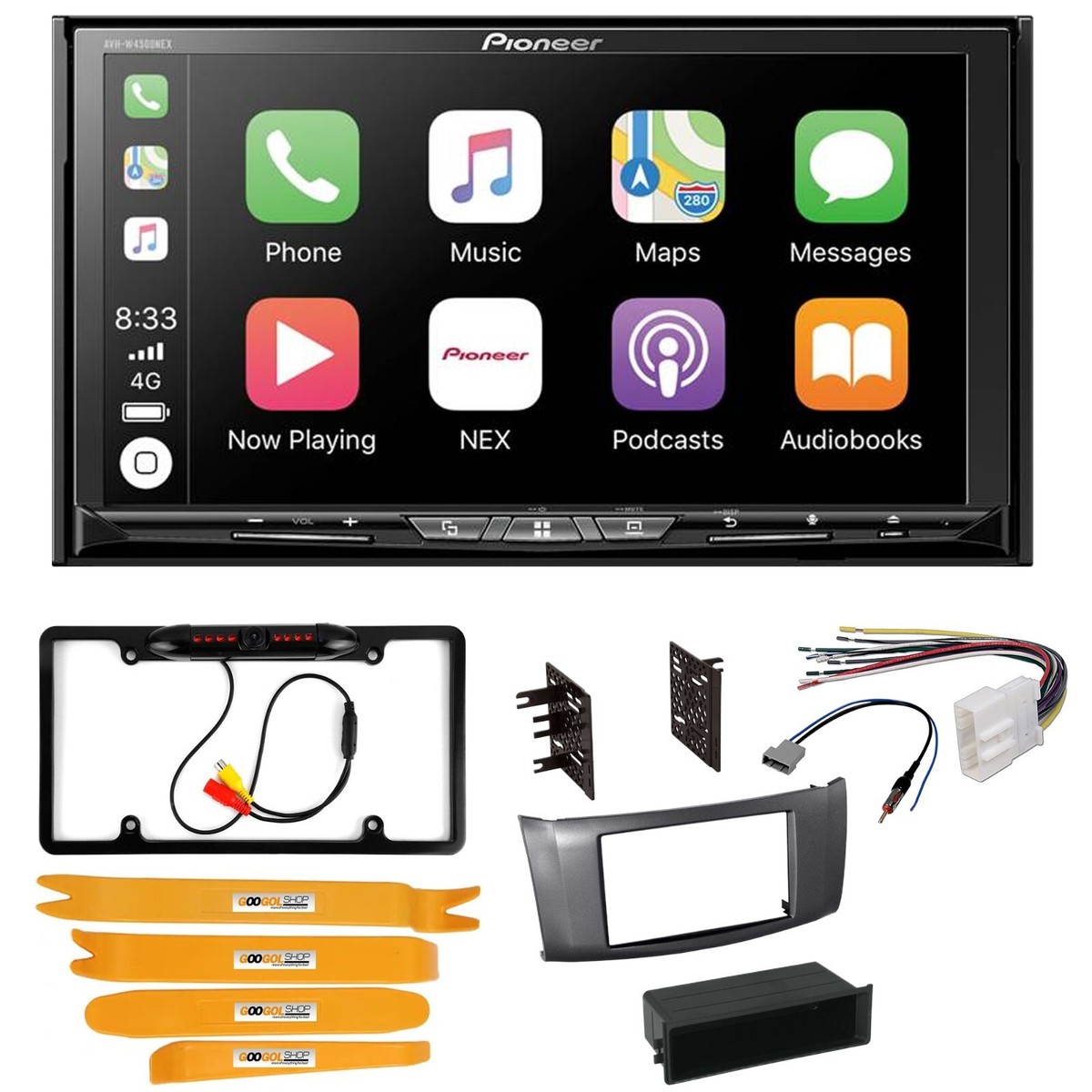 Pioneer AVH-W4500NEX CD/DVD Receiver w/Apple CarPlay for 2013-2019