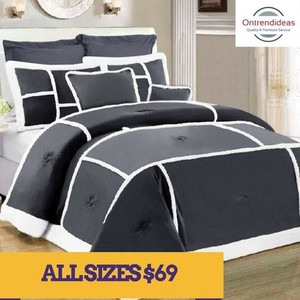 Soho Sherpa Fleece Comforter 7 Piece Set 5 Colours