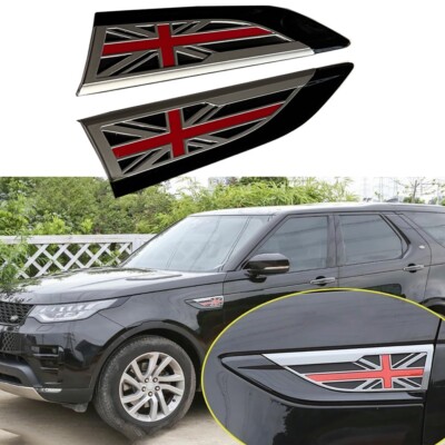 Flag Side Vent Cover Grill Mesh Protector Fits for LR Discovery L462 2017-2025