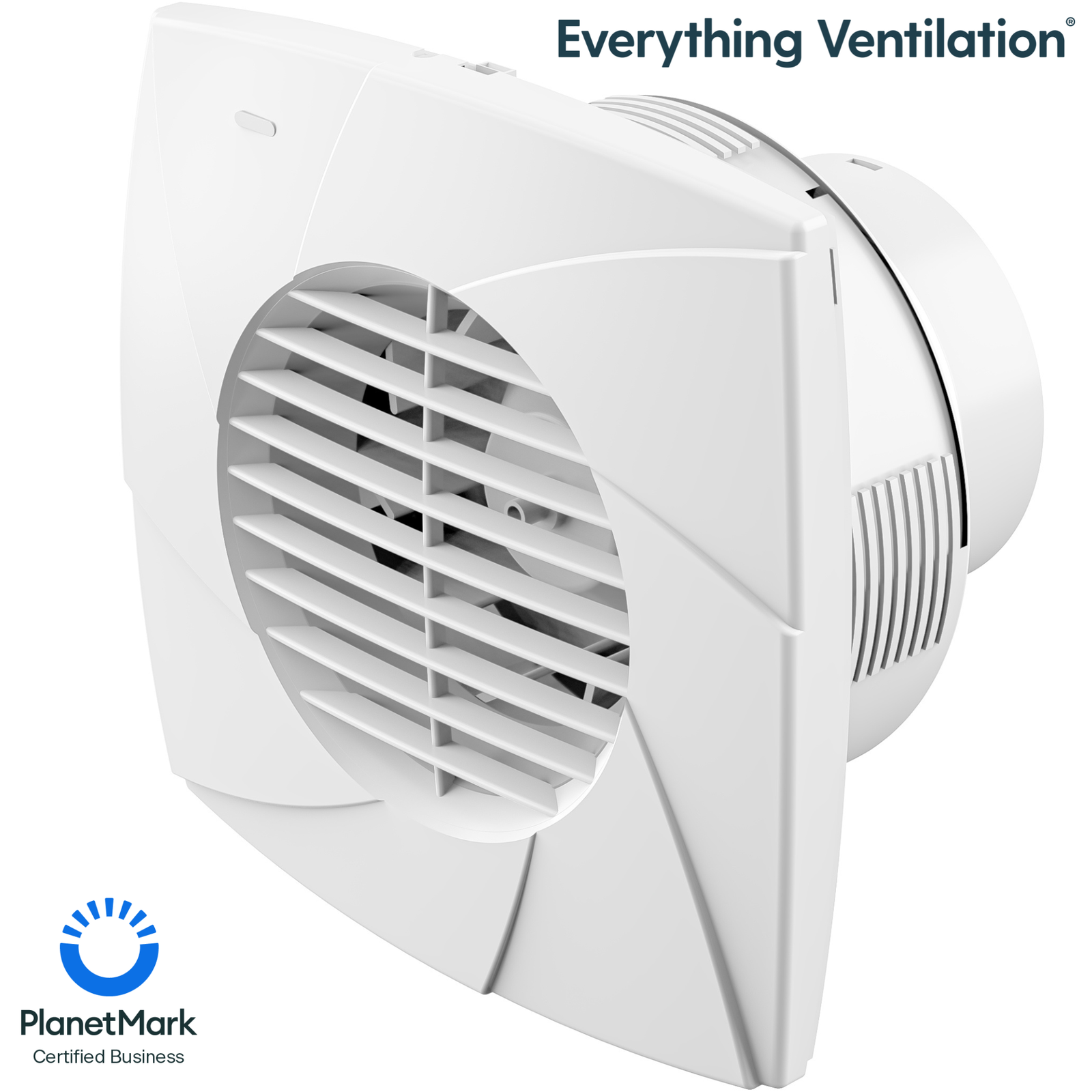 Bathroom Extractor Fan 100mm Backdraft Shutters Wall or Ceiling