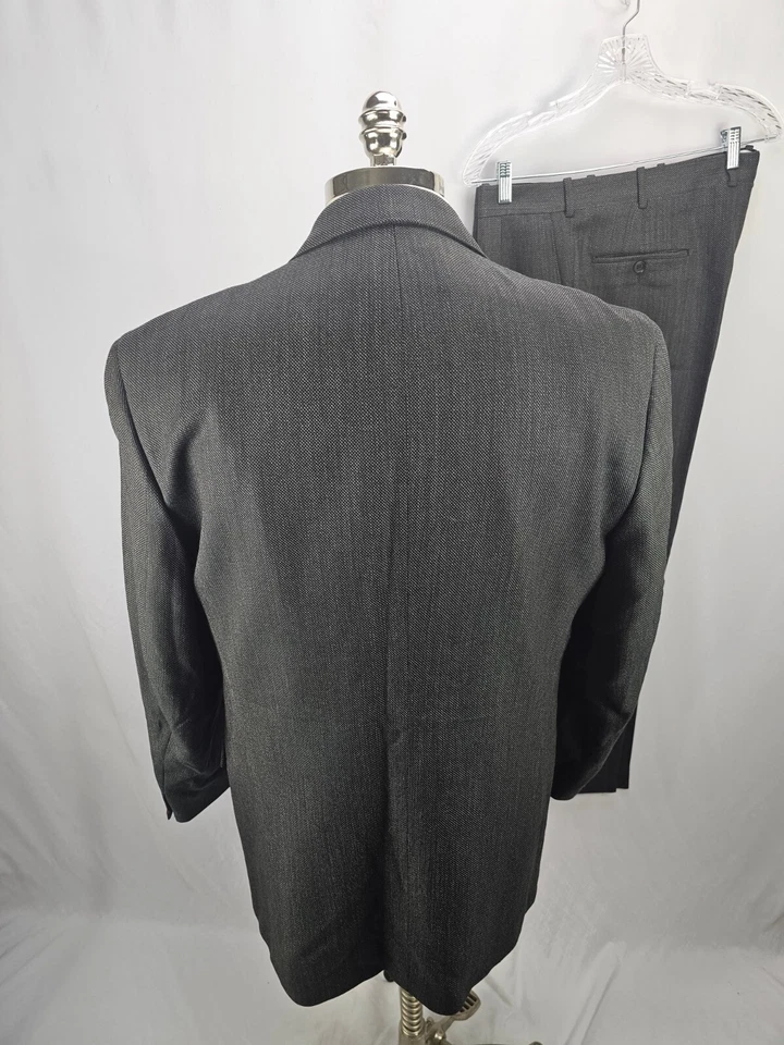 Spiritoso Nordstrom Men's Brown Wool 3 Piece Suit 44L 36 x 30 - Image 4 of 4
