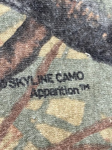 Vintage Ideal Camo Shirt Mens 3XL Green Sky Line Camo Apparition 90s Hunting USA - Picture 6 of 19