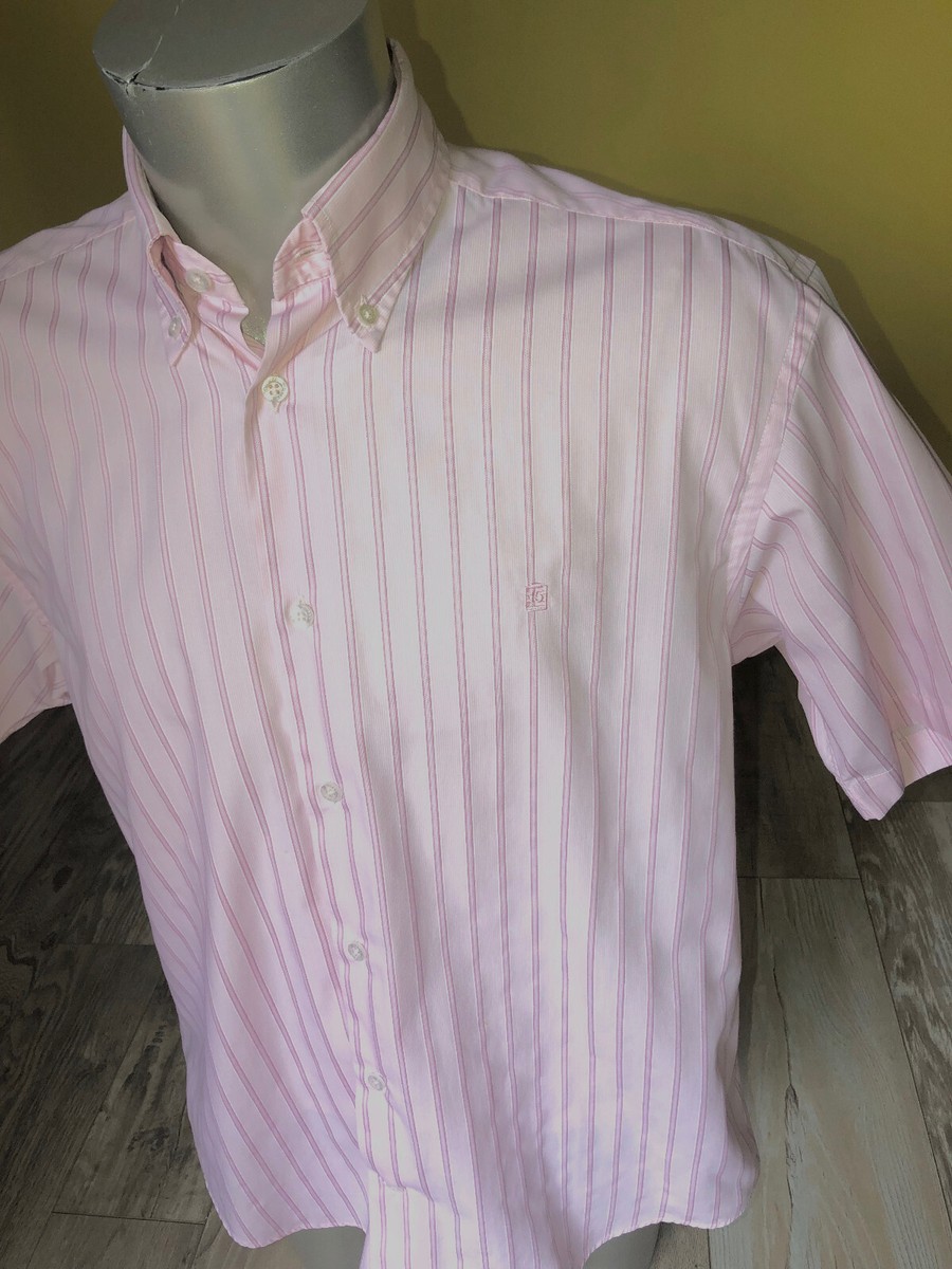 Chemisette SERGE BLANCO Carreaux Rose/bleu - Taille XL - Coton - Excellent état