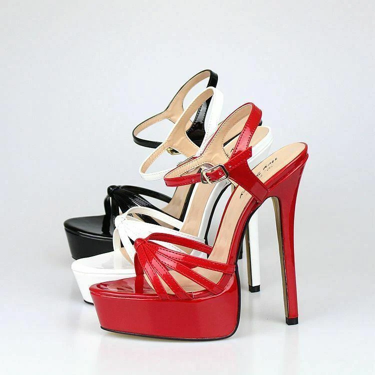 Womens Super High Heel Pump Platform Stilettos Sandals Clubhouse
