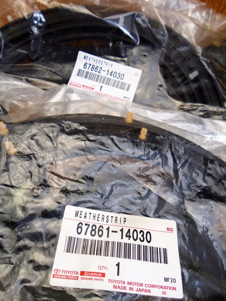 正品 适用于丰田 Celica TA22 TA23 28 RA25 低 Weatherstrip 门橡胶密封圈 — 第 4/4 张图片