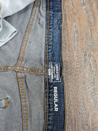 Levi's Signature Series jeans men's 38 x 30 regular straight blue denim w044 - Picture 12 of 13