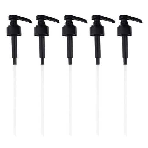 5pcs Kitchen Syrup Pump Liquid Dispenser Juice Bottle Replacement for Shampoo - Afbeelding 5 van 10