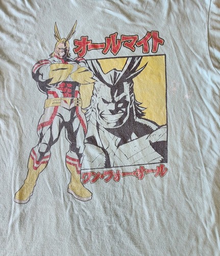 My Hero Academia T Shirt Size Xl Anime Manga Tee Small Toshinori Yagi Heroics - Picture 2 of 6
