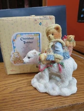 Cherished Teddies  Enesco Eric Bear Tidings Of Joy 622796-NIB -FREE SHIP