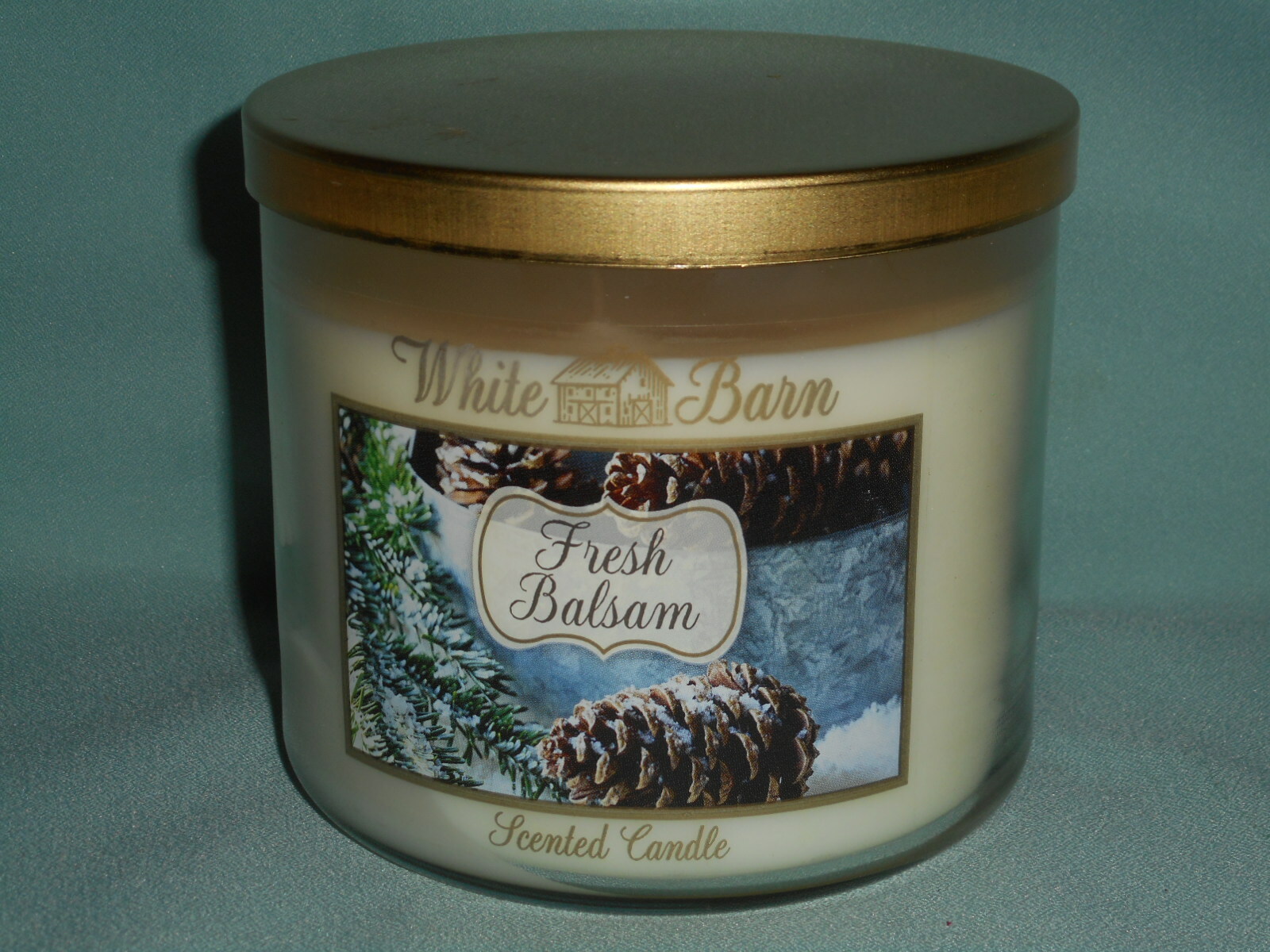 Bath & Body Works White Barn Fresh Balsam 3Wick Candle 14.5 oz New
