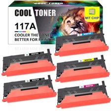 1-5 XXL Toner zu HP 117A W2070A Color Laser M...