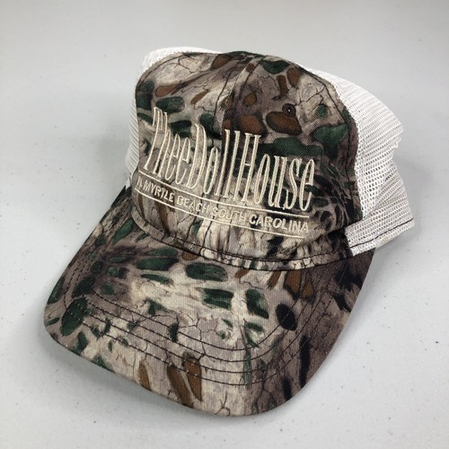 Thee Doll House Hat Camo Mesh Adjustable Cap Myrtle Beach SC Gentlemens Club NWT