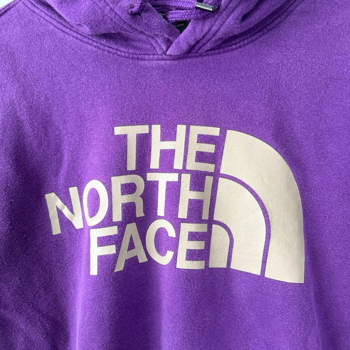 Vintage The North Face Hoodie Purple Logo Y2K Large