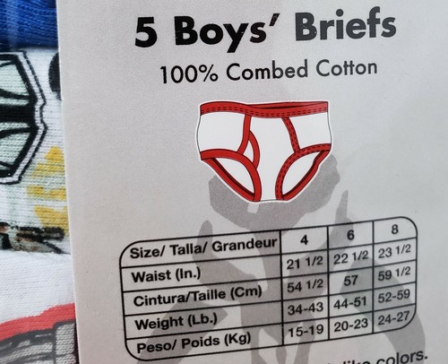 Disney Star Wars MANDALORIAN Boys 6 Briefs Underwear 5Pack All Seasons SOFTER *O - Picture 4 of 4